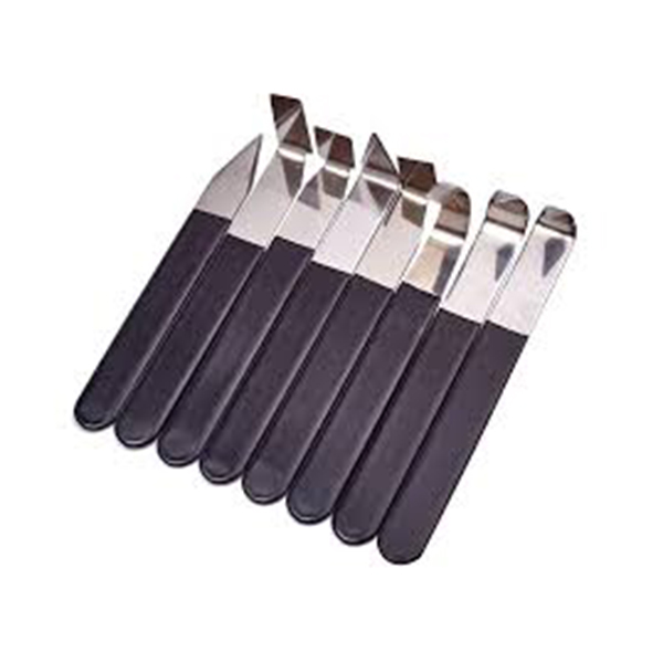 ابزار فولادی گل کن دسته مشکی(8 عددی)