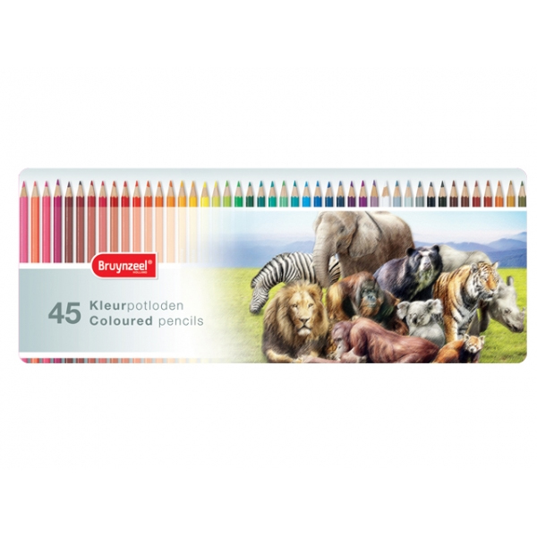 مداد-رنگی-برونزیل-طرح-حیوانات-45-رنگ