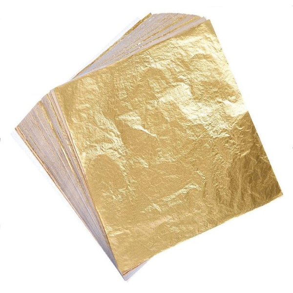 ورق طلا، نقره، مس پوستی دار