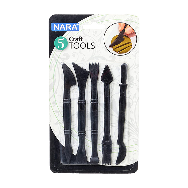 ابزار مجسمه سازی دو سر پلاستیکی نارا(5 عددی)