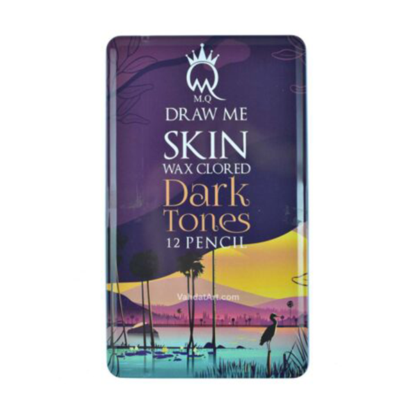 مداد رنگی MQ طیف پوست تیره(12 رنگ)