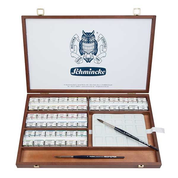 آبرنگ فوق آرتیست اشمینگ (48 رنگ) جعبه چوبی مدل هورادام