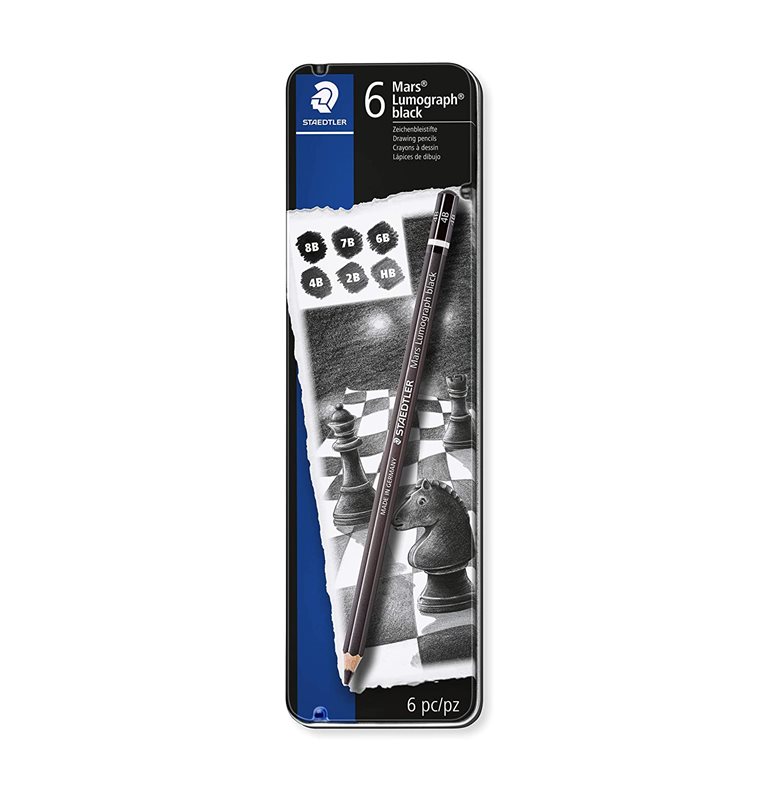 ست مداد لوموگراف ذغالی استدلر(6 عددی)