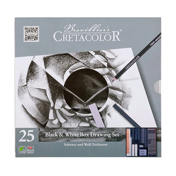 ست Black & White کرتاکالر جعبه فلزی(25 عددی)