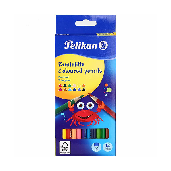 مداد-رنگی-12-رنگ-پلیکان