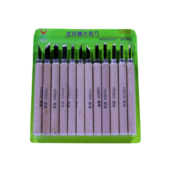 مغار دسته چوبی CEZEN(12 عددی)