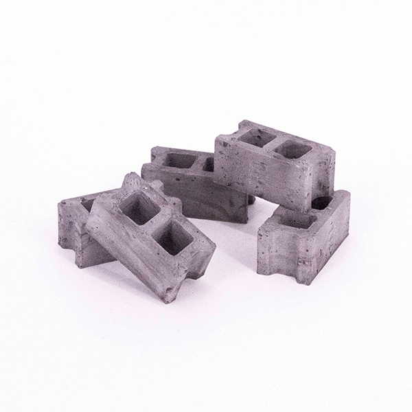 بلوک سیمانی زبانه دار مینیاتوری اشل