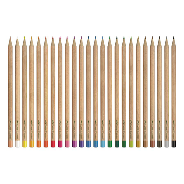 مداد-رنگی-طبیعی-24رنگ-فابر-کاستل