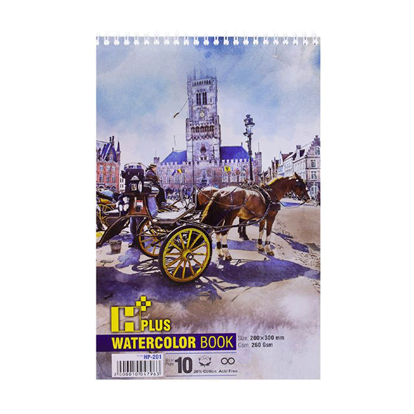 دفتر آبرنگ اچ پلاس(260 گرم)