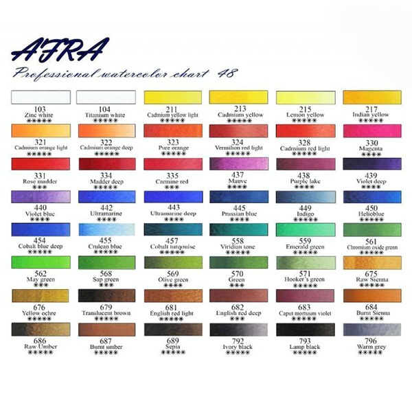 چارت-رنگی-آبرنگ-افرا