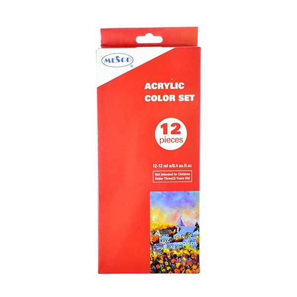 رنگ اکریلیک مِسکو(12 رنگ)