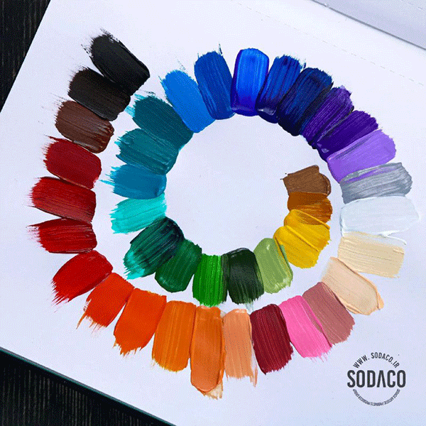 چارت-رنگیاکریلیک-ساده-سوداکو-125-میل