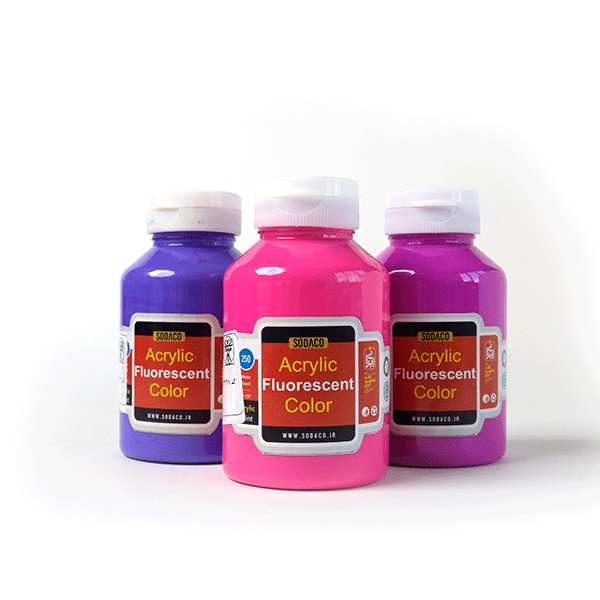 رنگ اکریلیک فلورسنت سوداکو(250 میل)