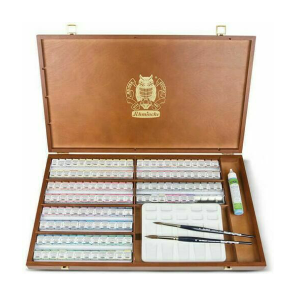 آبرنگ فوق آرتیست اشمینگ (140 رنگ) جعبه چوبی مدل هورادام (نسخه محدود)