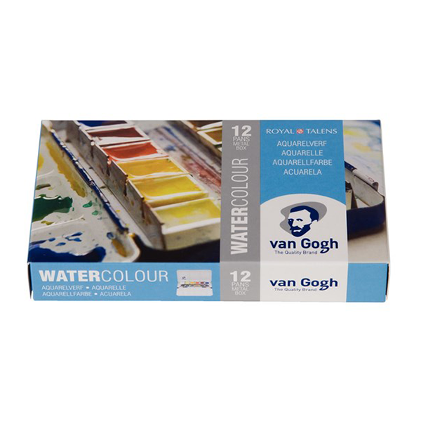 آبرنگ حرفه ای ونگوگ( جعبه فلزی)