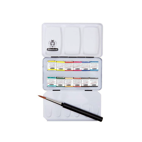 آبرنگ اشمینگ فوق آرتیست (12 رنگ) جعبه فلزی مدل هورادام