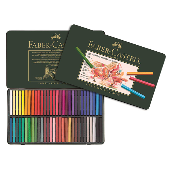 گچ پاستل پلی کروم فابرکاستل(جعبه فلزی)