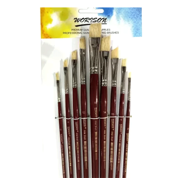 ست قلمو سرتخت موی زبر Worison(9 عددی)