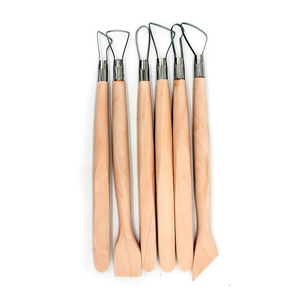 ابزار مجسمه سازی کاهنده دوسر چوبی-فلزی(6 عددی)