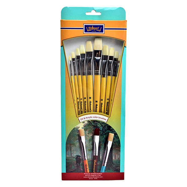 ست قلمو سرتخت دسته کرم ره آورد 1379(12 عددی)