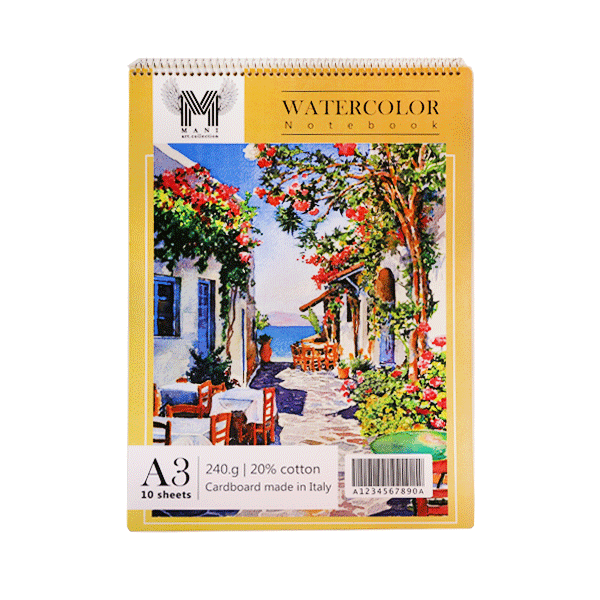دفتر آبرنگ مانی(240 گرم)