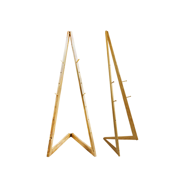 سه پایه مثلثی چوبی رومیزی آرسو