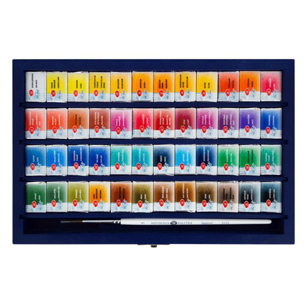 آبرنگ-سنت-پترزبورگ-48-رنگ-جعبه-چوبی-آبی12