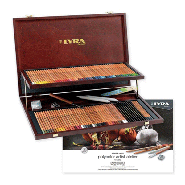 ست مداد رنگی و طراحی لیرا(105 تکه)