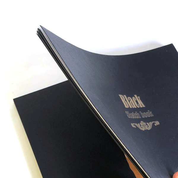 دفتر طراحی مشکی Enoo سایز 17*23