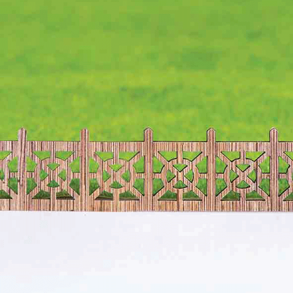 نرده چوبی سنتی اشل