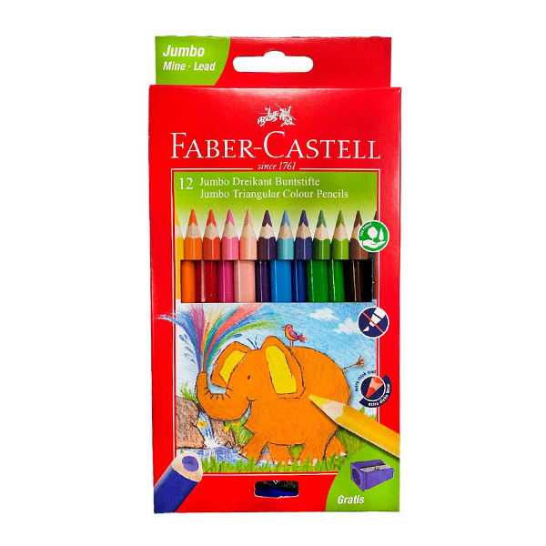 مداد رنگی جامبو فابرکاستل(طرح فیل)