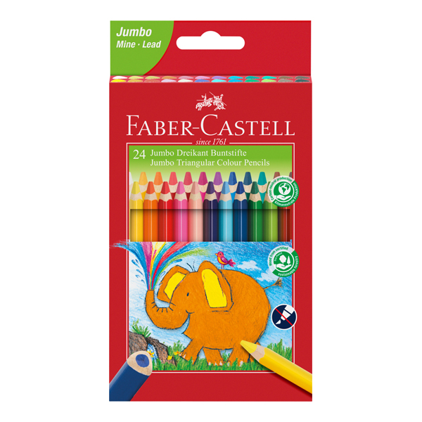 مداد-رنگی-جانبو-طرح-فیل-فابرکاستل24