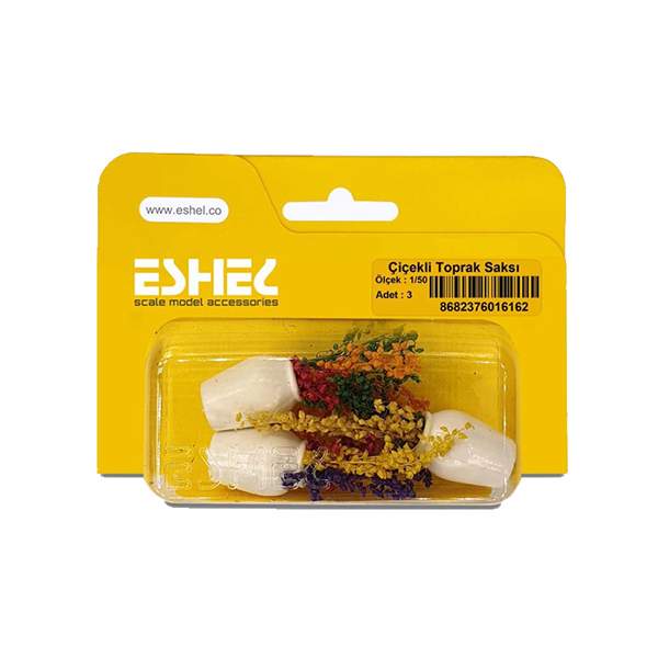 گلدان-سفالی-چند-رنگ-اشل