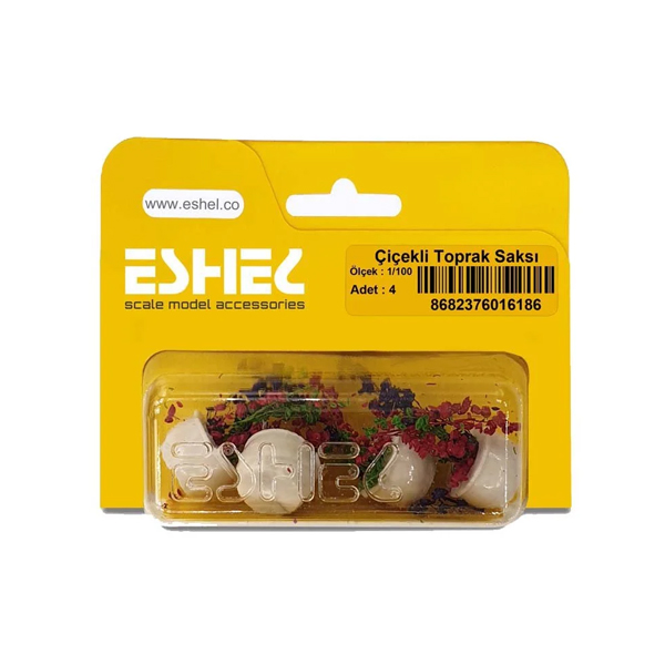 گلدان سفالی کوتاه اشل