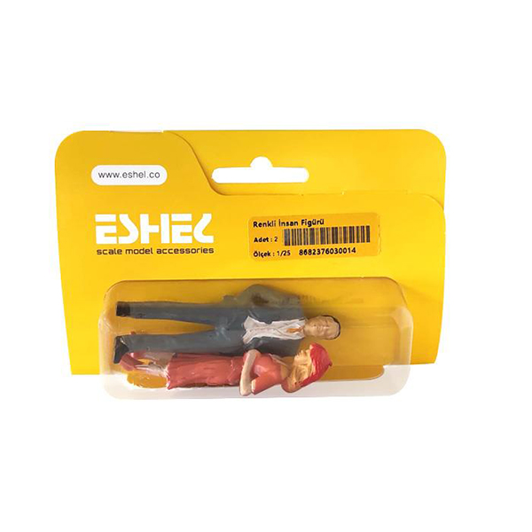 پرسوناژ آدمک رنگی زن و مرد اشل