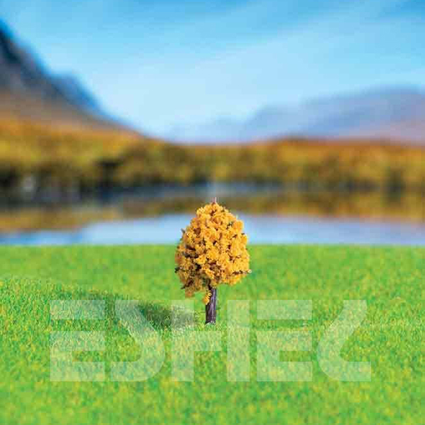 درخت رنگی زرد اشل