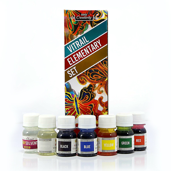 ست رنگ شیشه سوداکو(6 رنگ)