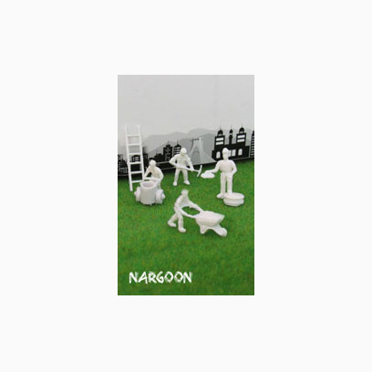 آدمک سفید کارگر نارگون