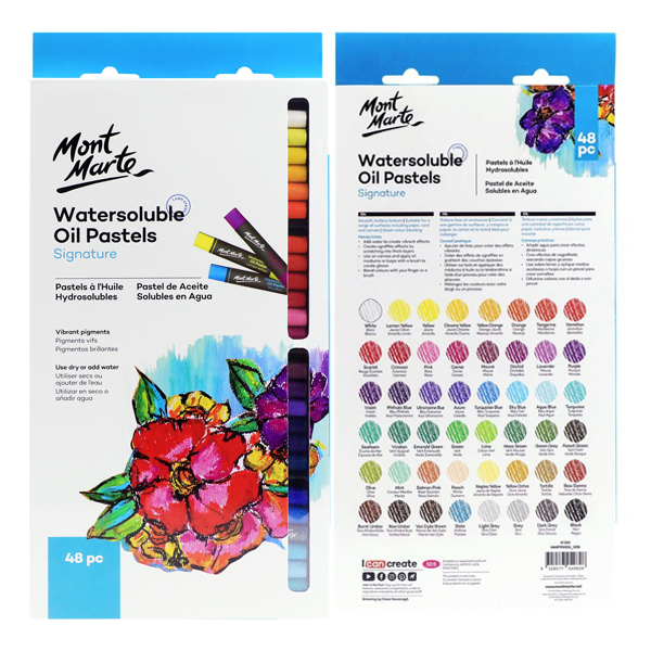پاستل-روغنی-محلول-در-آب-48-رنگ-مونمارت-مقوایی