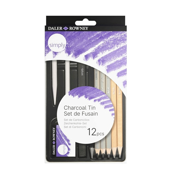 ست طراحی زغالی دالر رونی(12 تکه)