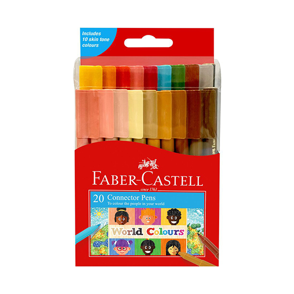 ست ماژیک طیف پوست فابرکاستل(20 رنگ)