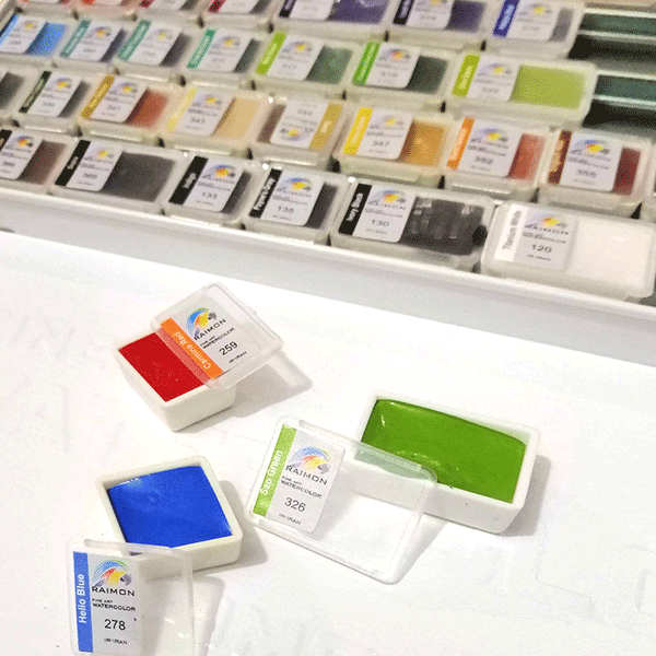 ست آبرنگ رایمون جعبه پلاستیکی