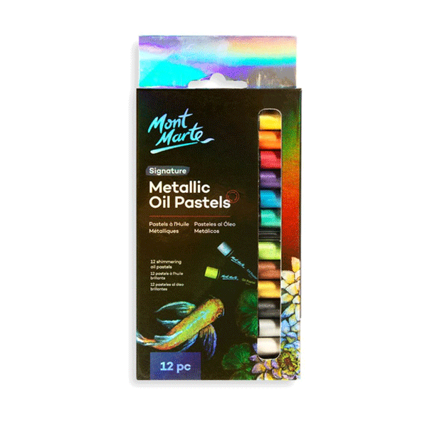 پاستل روغنی مونت مارت متالیک-12 رنگ