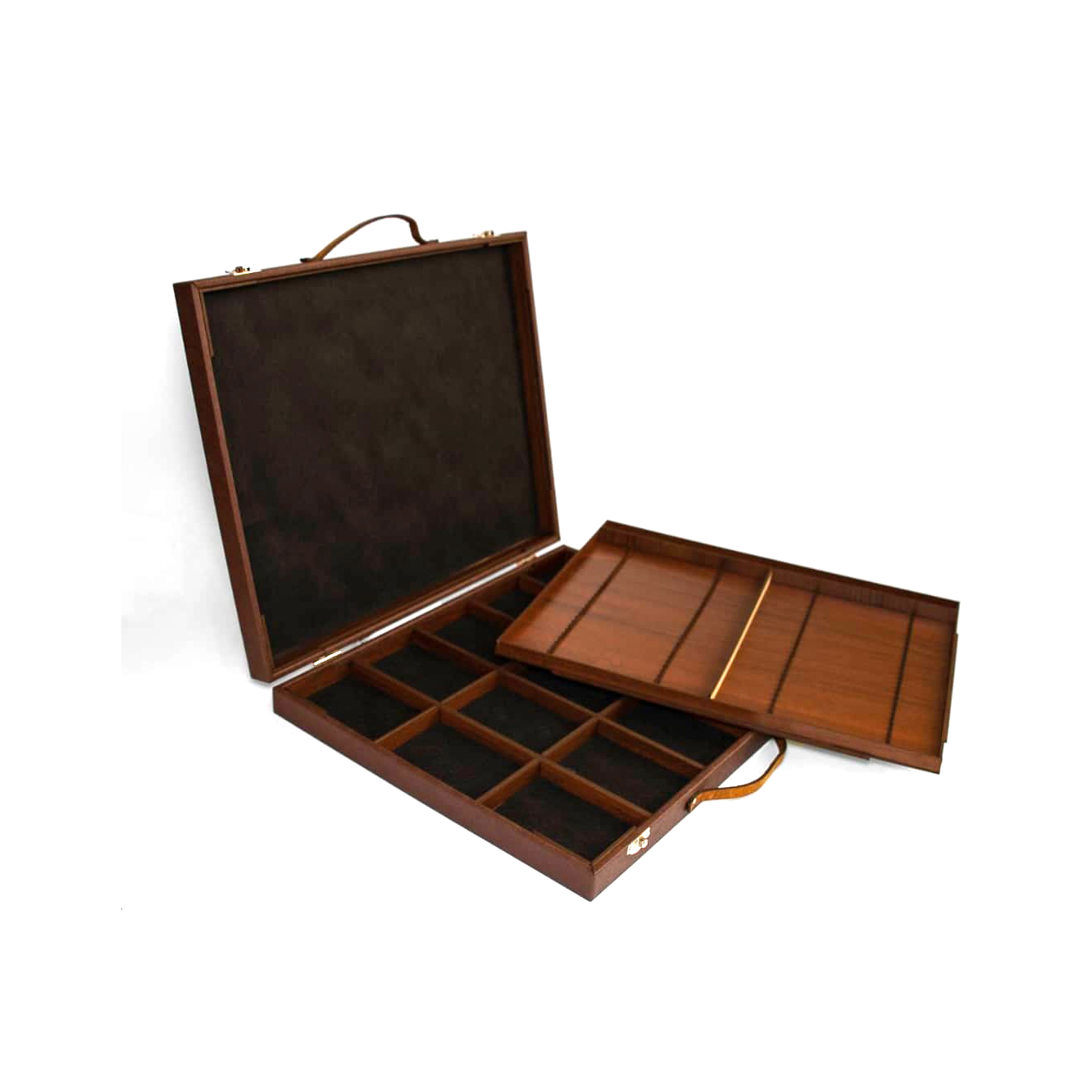 جعبه چوبی پاستل و مداد رزا