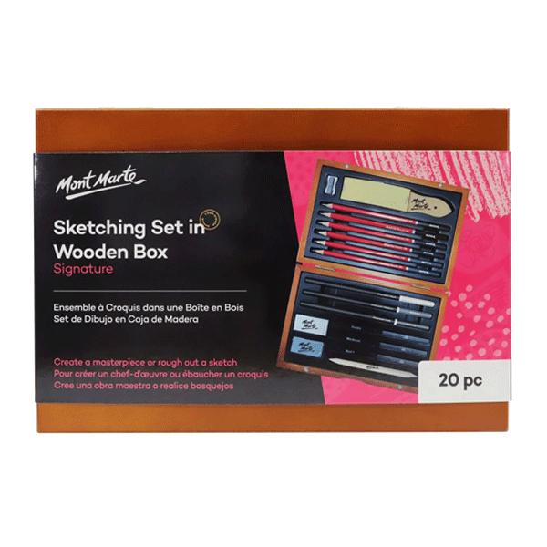 ست طراحی و زغال مونت مارت (20 عددی)