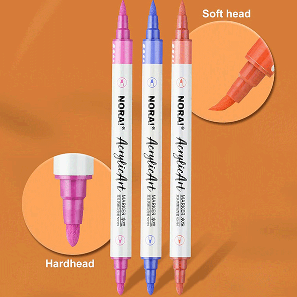 ماژیک اکریلیک دو سر نورا