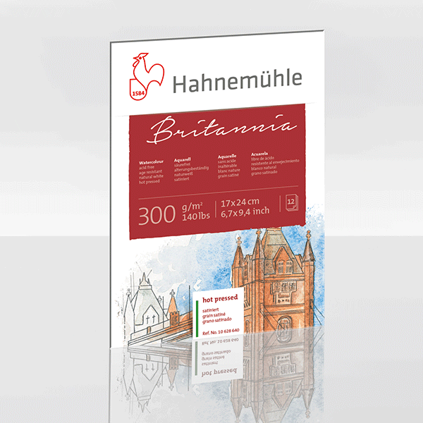 بلوک آبرنگ بریتانیا هات پرس هانی موله-Hahnemühle