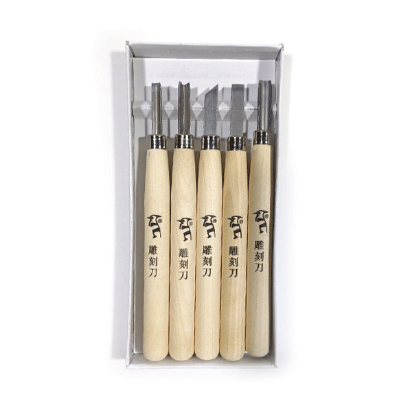 ست مغار دسته چوبی دارکوب(5 عددی)