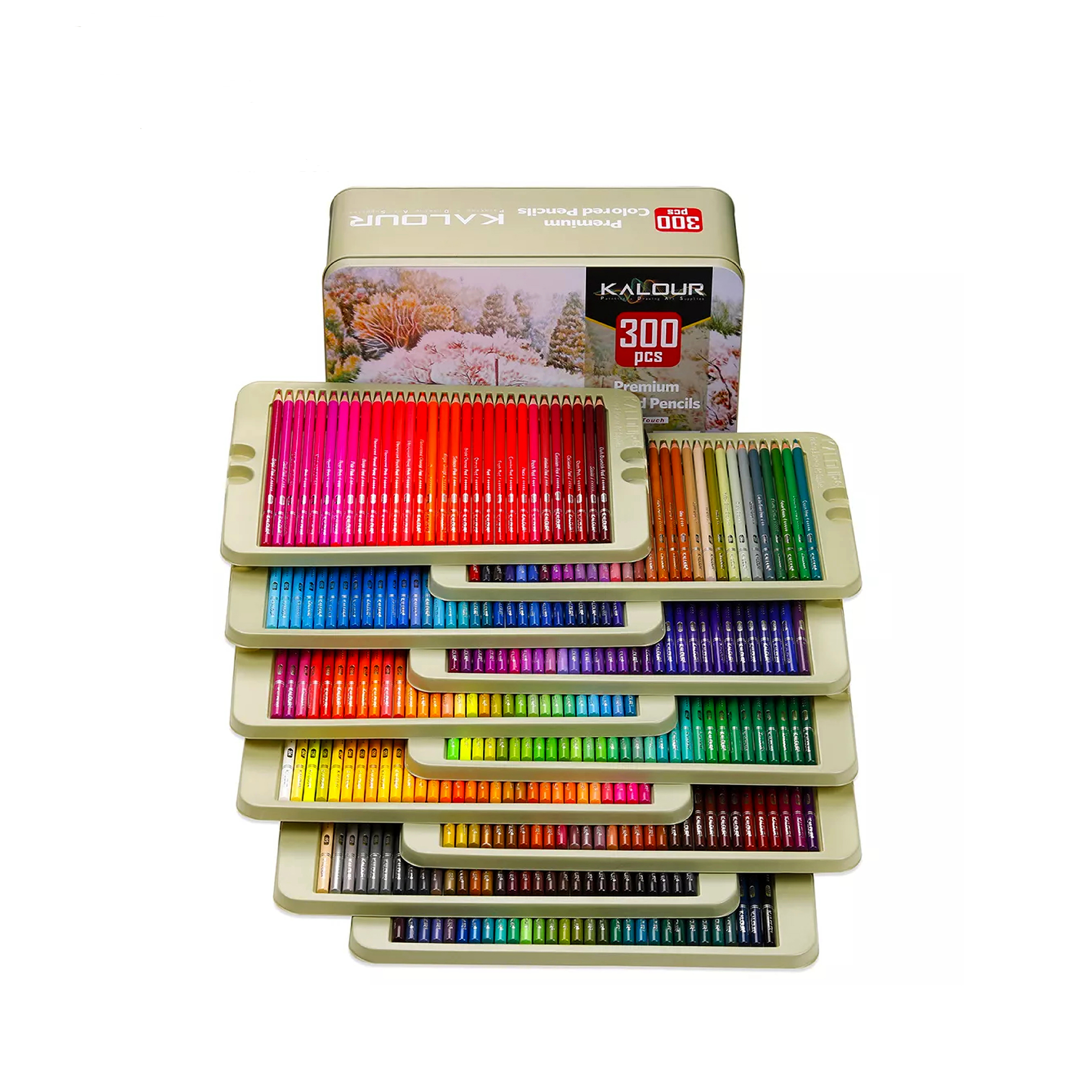 مداد رنگی 300 رنگ KALOUR