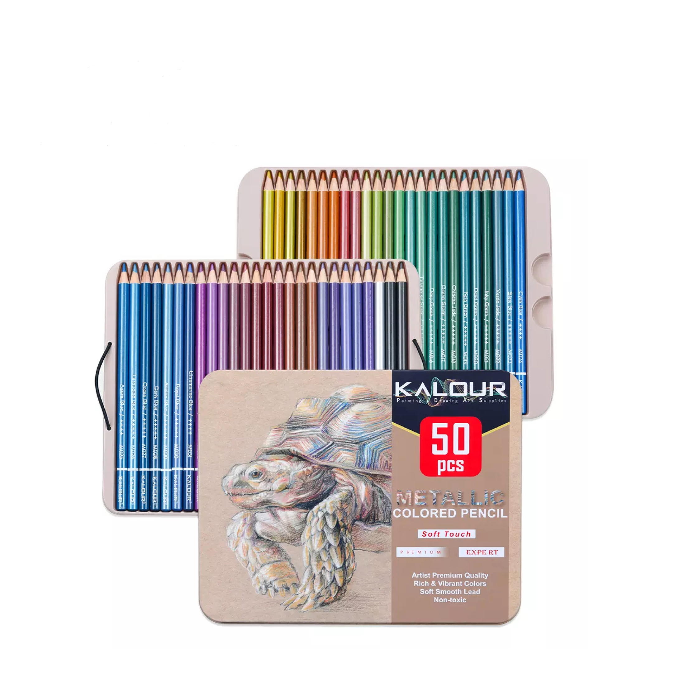 مداد رنگی 50 رنگ متالیک KALOUR